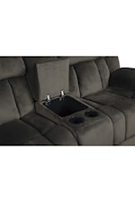 Homelegance Laurelton Casual Gliding Recliner Loveseat with Center Console