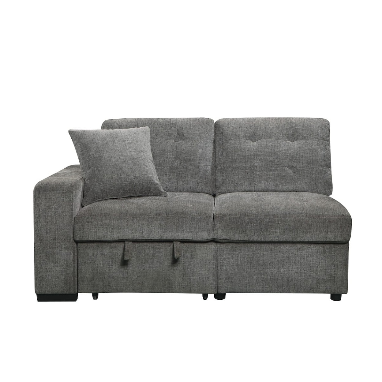 Homelegance Furniture Logansport 2-Piece Sectional with Pull-out Ottoman