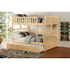 Homelegance Bartly Full/Full Bunk Bed with Twin Trundle