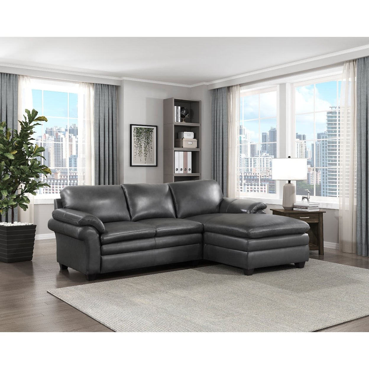 Homelegance Exton 2-Piece Sectional with Right Chaise