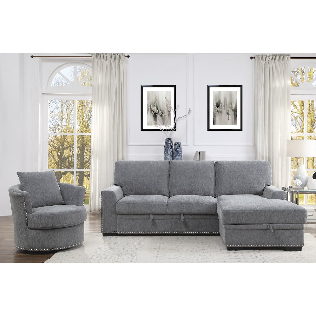 Homelegance Furniture Morelia 2-Piece Sectional Sofa