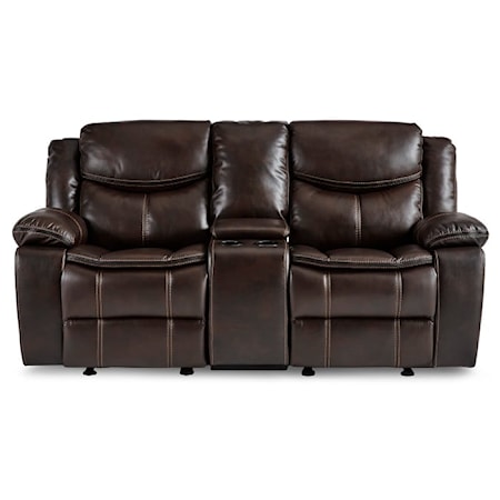 Double Reclining Glider Loveseat