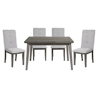 Transitional 5-Piece Dining Set