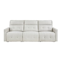 Casual Power Double Reclining 3-Piece Sofa With Power Headrests