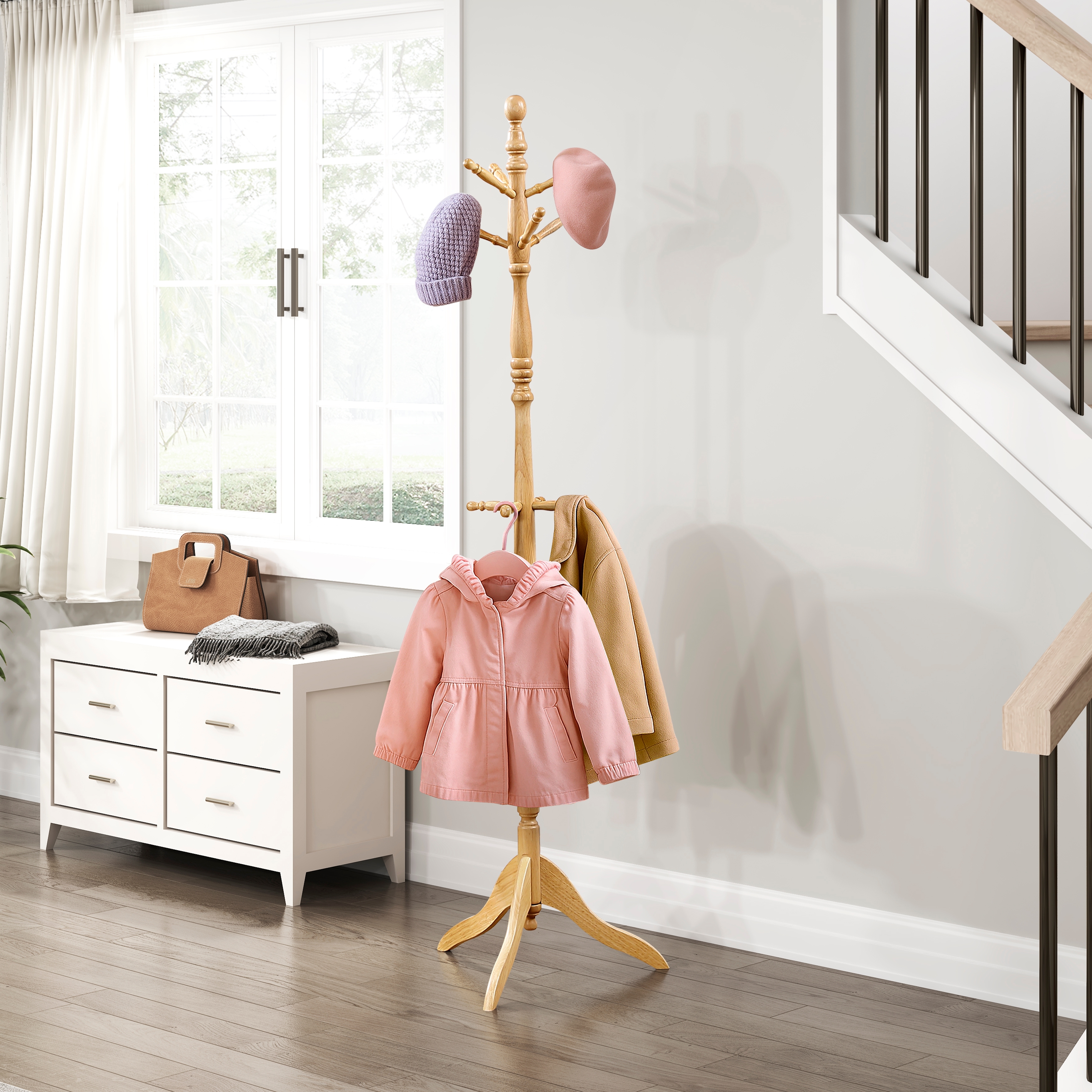 Homelegance Manny 10-Hook Coat Rack