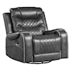 Homelegance Furniture Putnam Swivel Glider Reclining Chair