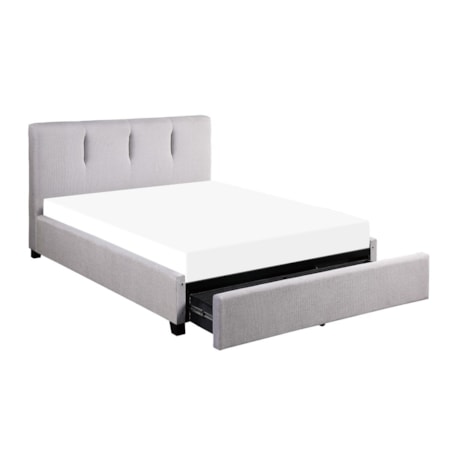 Cali. King Bed with Footboard Storage