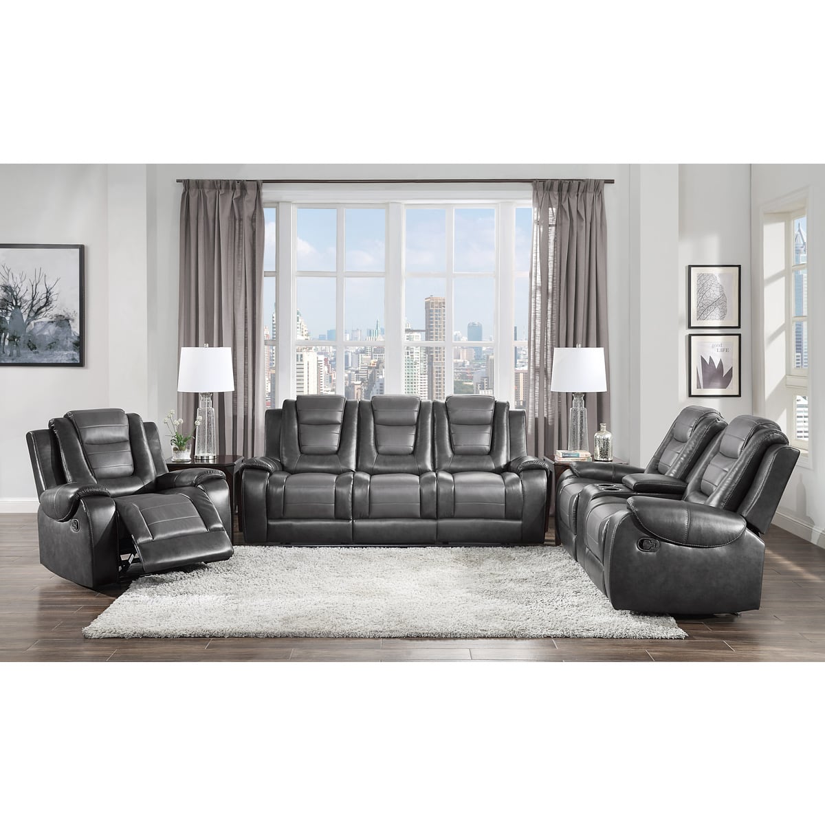 Homelegance Briscoe Double Reclining Loveseat