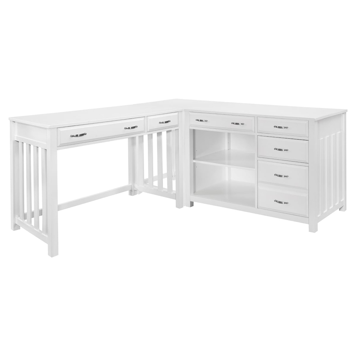 Homelegance Furniture Homelegance 3-Piece Corner Desk