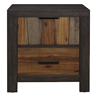 Industrial 2-Drawer Nightstand