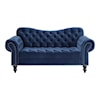 Homelegance Furniture Rosalie Button-Tufted Stationary Loveseat