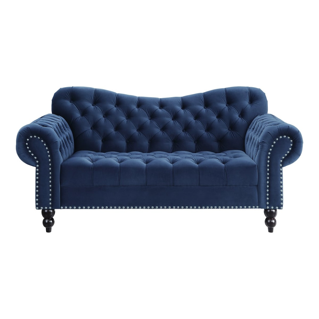 Homelegance Furniture Rosalie Button-Tufted Stationary Loveseat