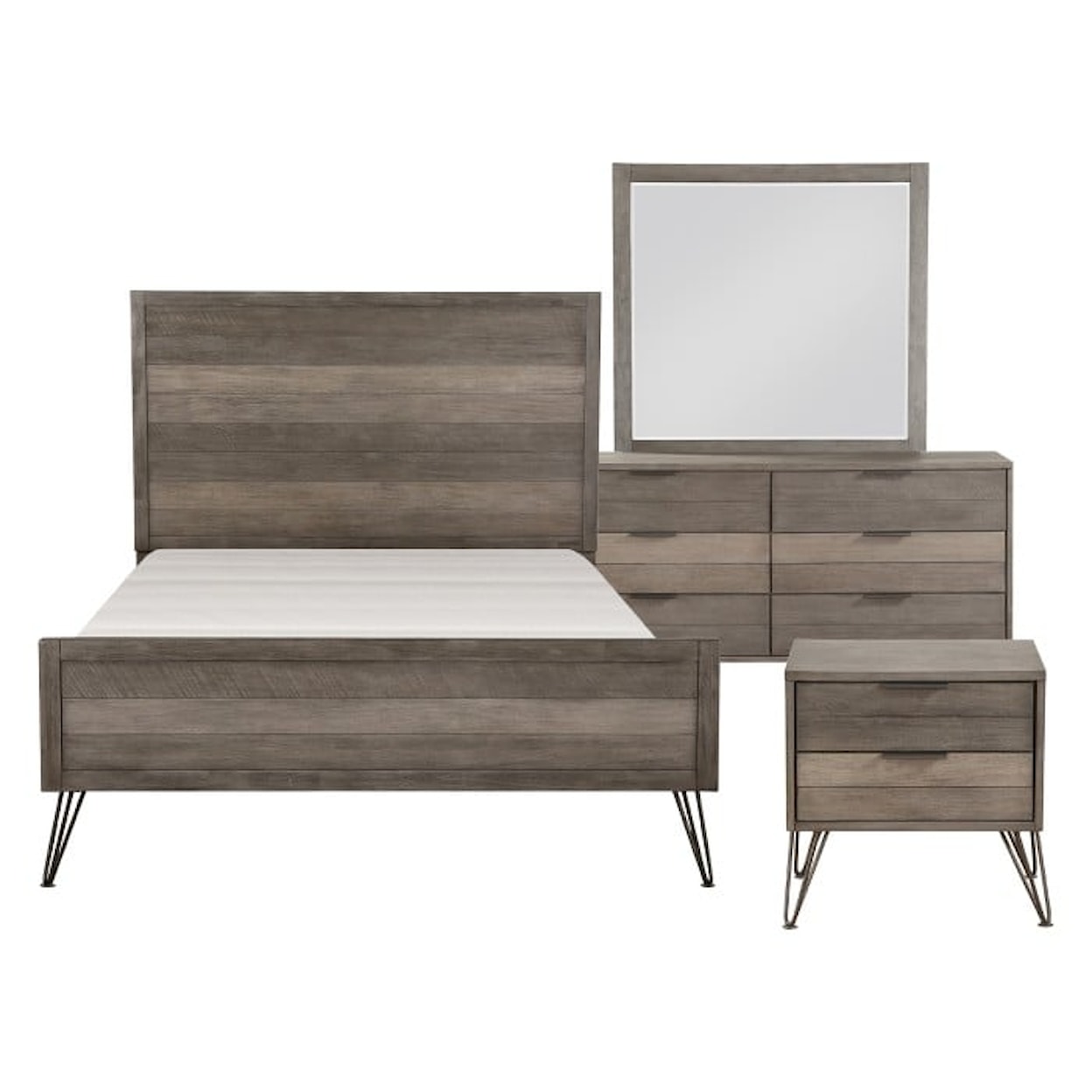Homelegance Furniture Urbanite 4-Piece Queen Bedroom Set