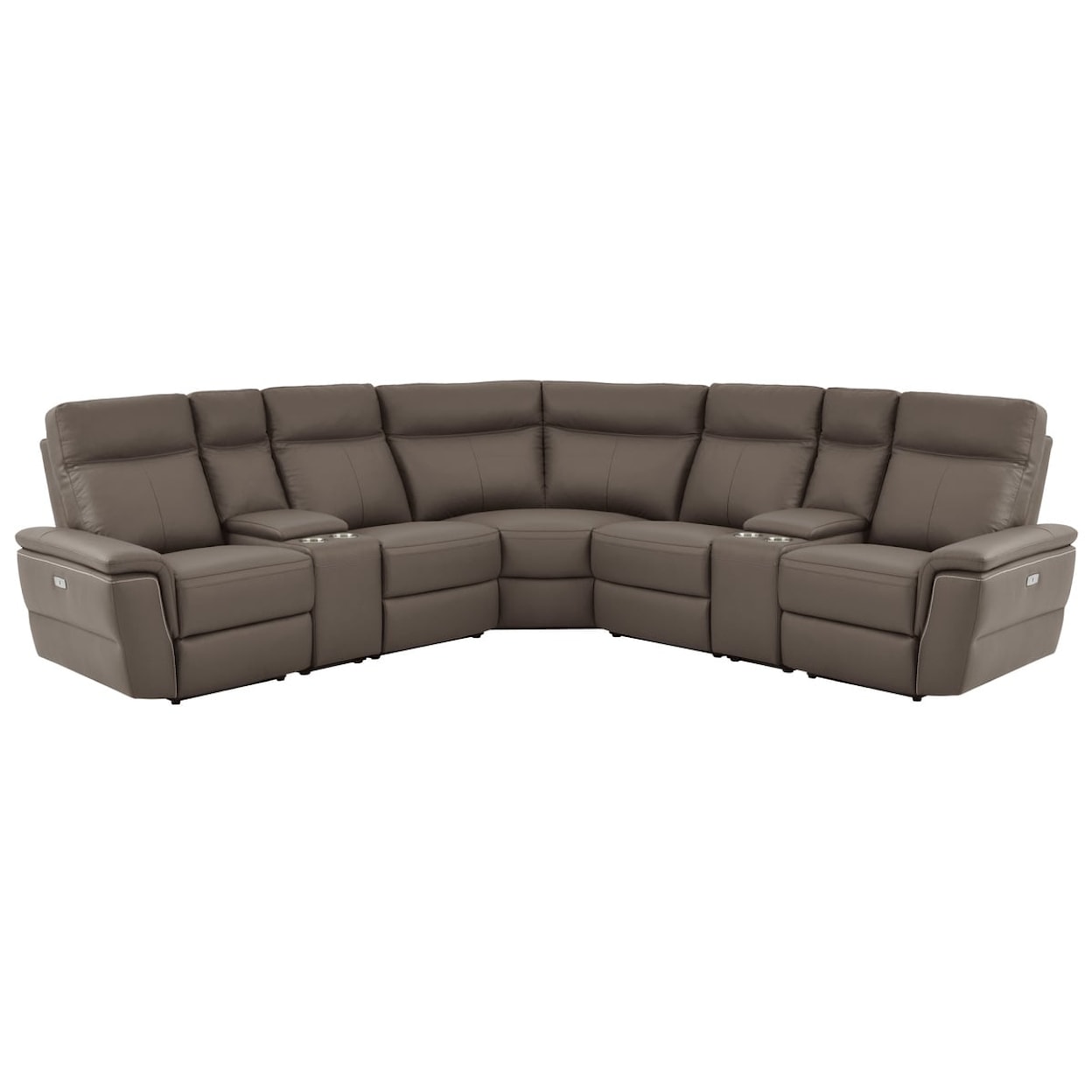 Homelegance Furniture Olympia 7-Piece Power Reclining Sectional