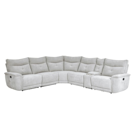 6-Piece Manual Reclining Sectional Sofa