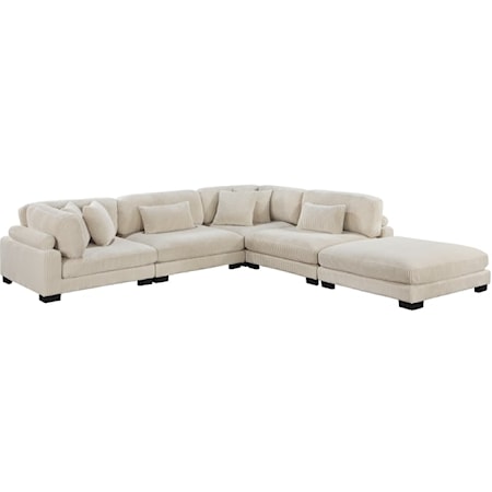 5-Piece Modular Sectional with Ottoman