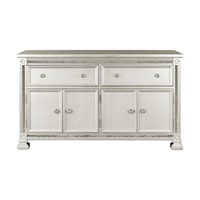 Glam Dining Buffet with 4 Doors and 2 Drawers