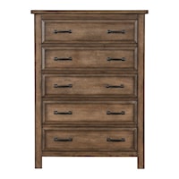 Traditional 5-Dovetail Drawer Dresser with Ball Bearing Glides