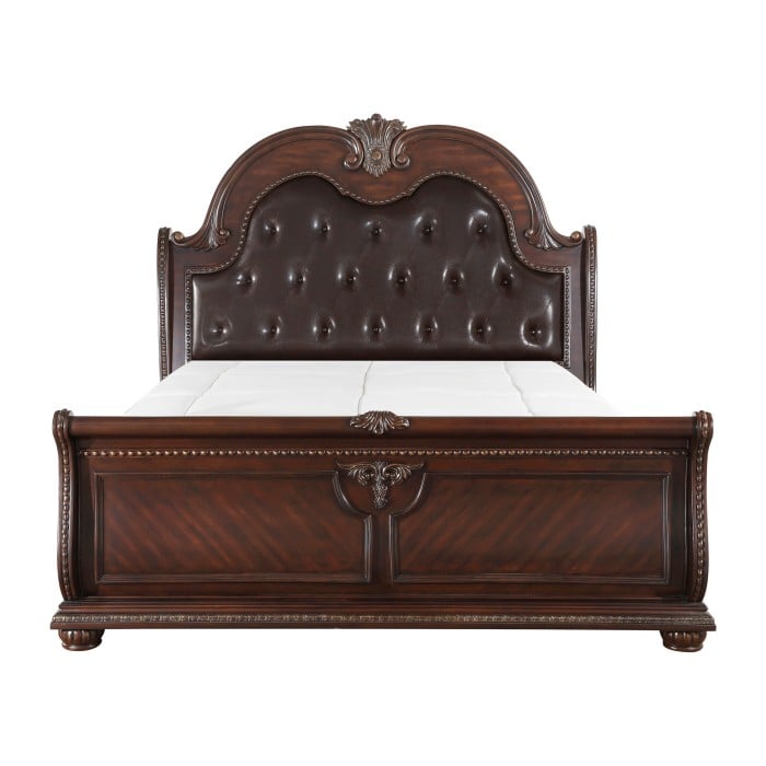 Queen Upholstered Sleigh Bed