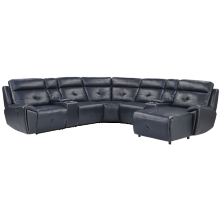 7-Piece Manual Reclining Sectional Sofa