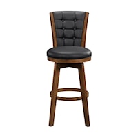 Transitional Swivel Barstool