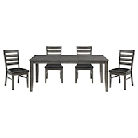 Transitional 5-Piece Dining Set