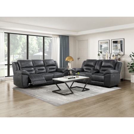 Manual Dual Reclining Sofa