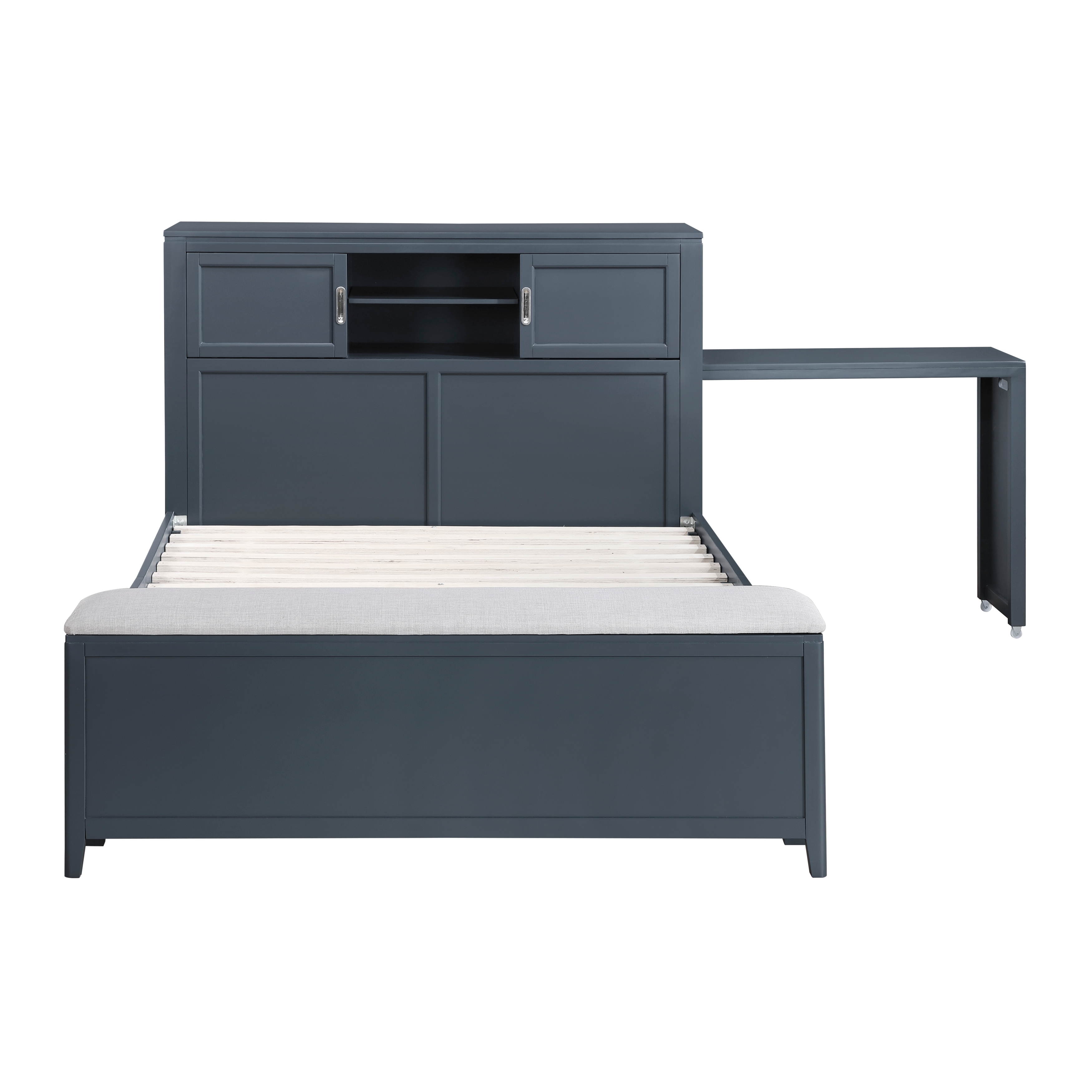 Homelegance Sloane Full Bookcase Bed with Hidden Desk