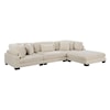 Homelegance Furniture Traverse 4-Piece Modular Sectional with Ottoman