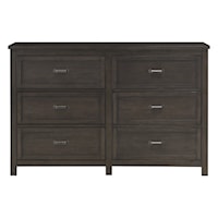 Transitional 6-Drawer Dresser