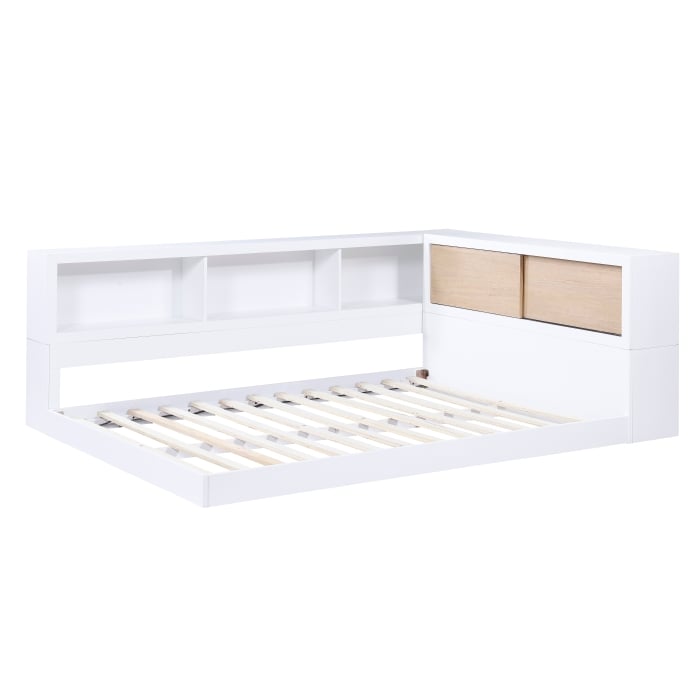 Full Bookcase Corner Bed