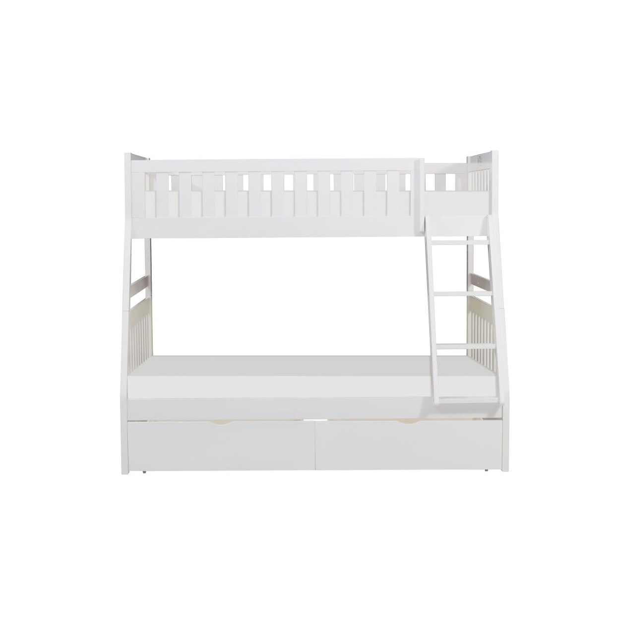 Homelegance Galen Twin/Full Bunk Bed with Storage Boxes