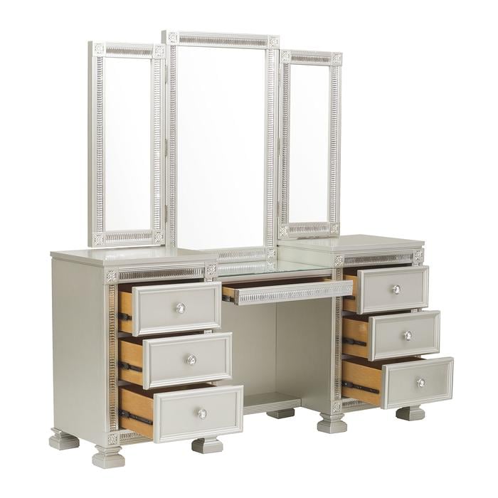 Homelegance Bevelle Vanity Dresser with Mirror