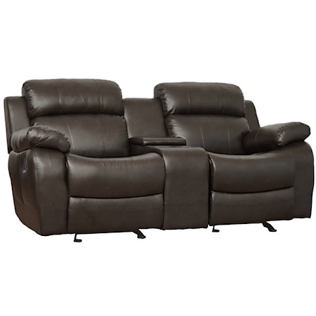 Double Glider Reclining Loveseat