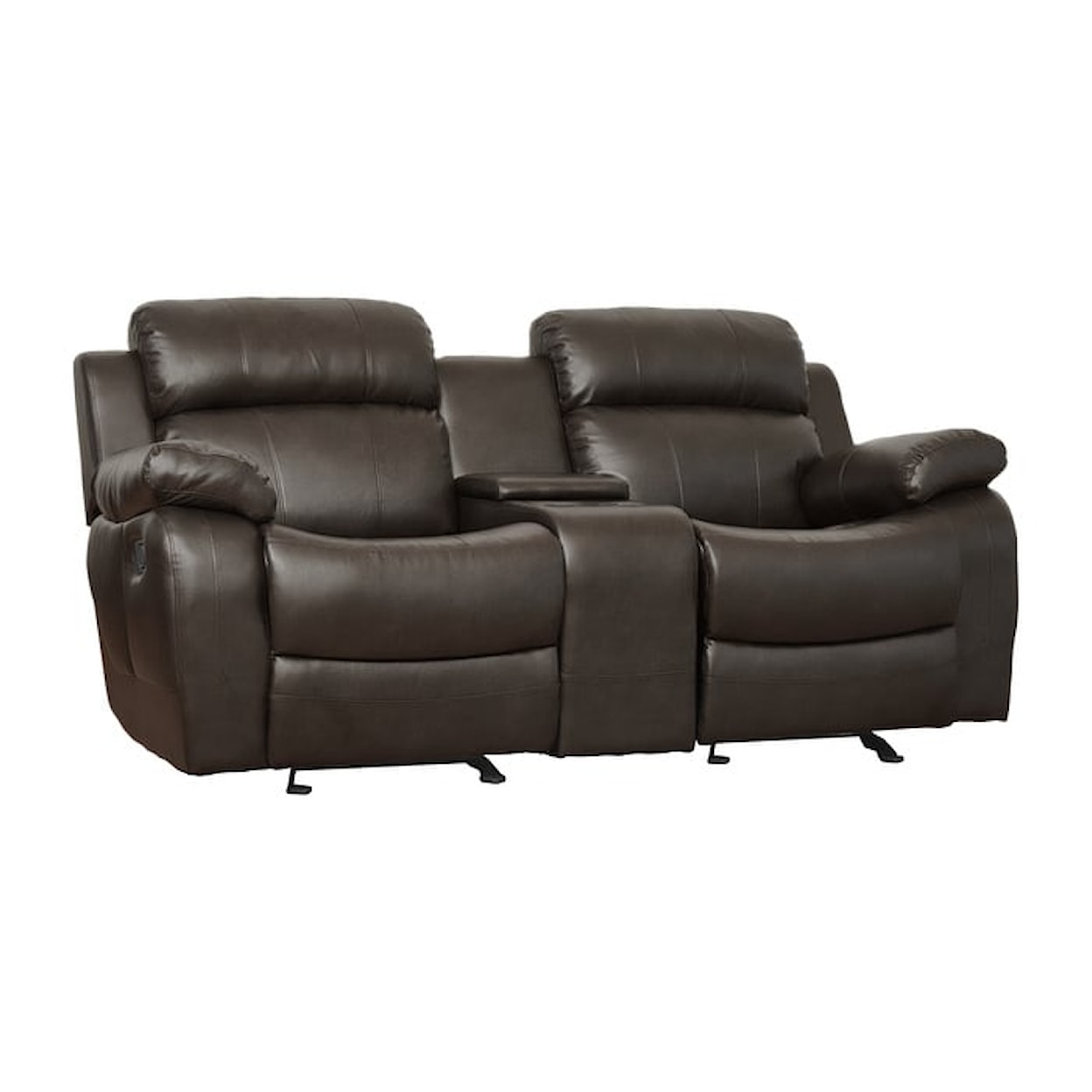 Homelegance Furniture Marille Double Glider Reclining Loveseat