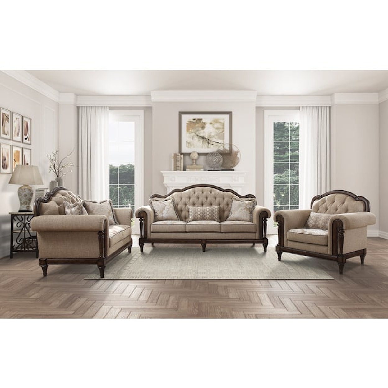 Homelegance Heath Court 2-Piece Living Room Set