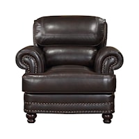 Traditional Accent Chair with Nailhead Trim