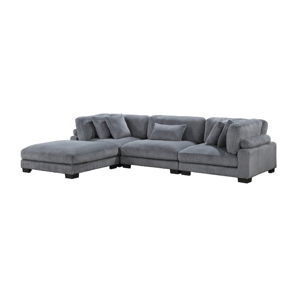 Homelegance Traverse 4-Piece Modular Sectional with Ottoman
