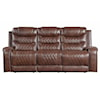 Homelegance Furniture Putnam Double Reclining Sofa