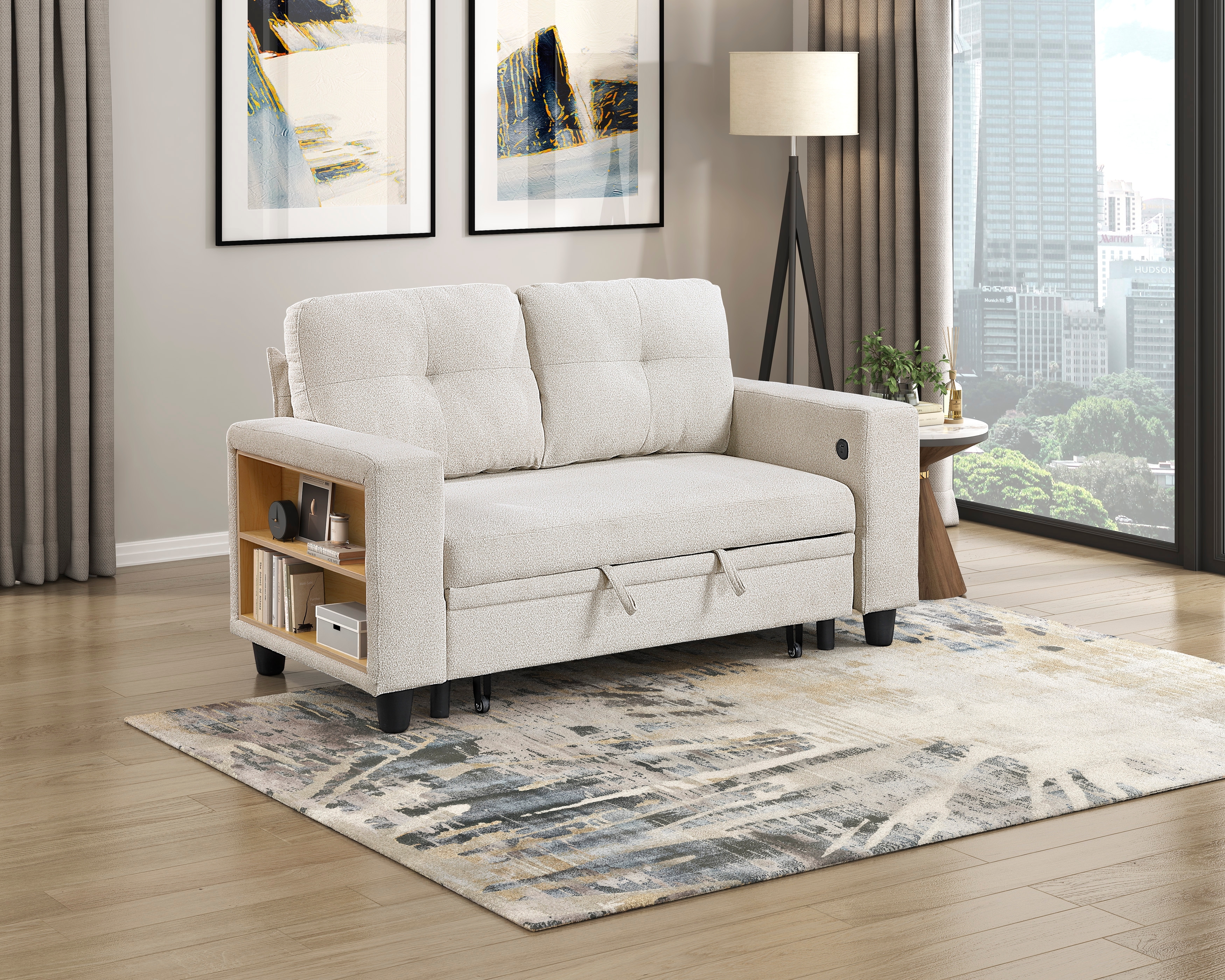 Loveseat with Pull-Out Bed
