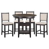 Transitional Five-Piece Dining Set