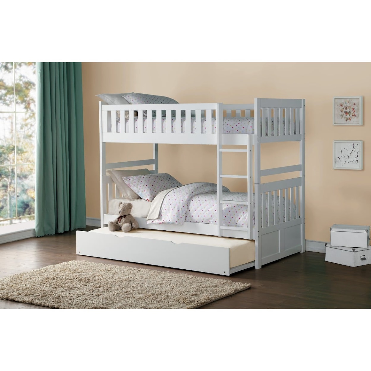 Homelegance Galen Twin/Twin Bunk Bed with Twin Trundle