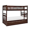 Homelegance Rowe Twin/Twin Bunk Bed with Storage Boxes