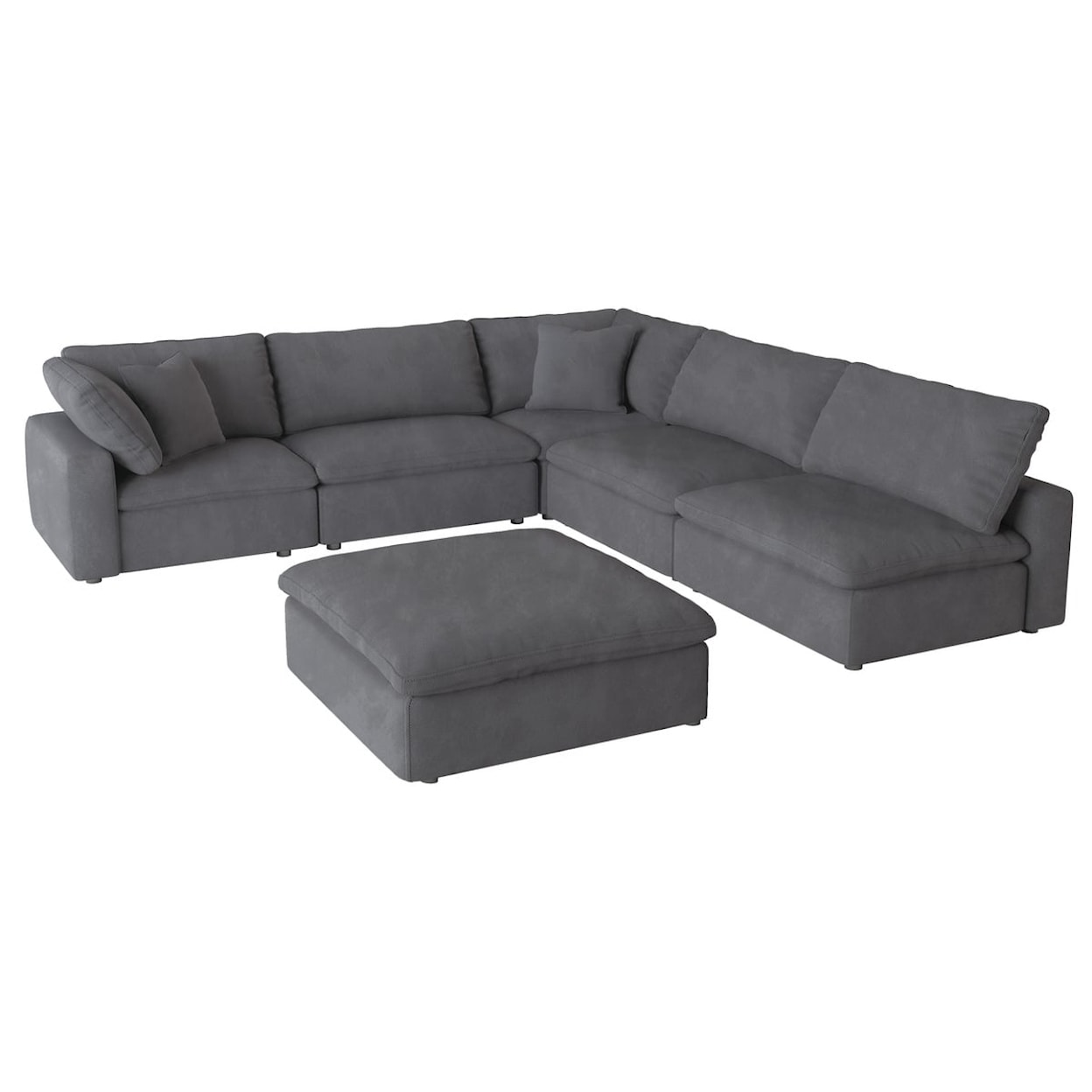 Homelegance Homelegance 6-Piece Modular Sectional with Ottoman