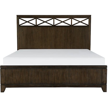 Contemporary California King Bed with X-framing