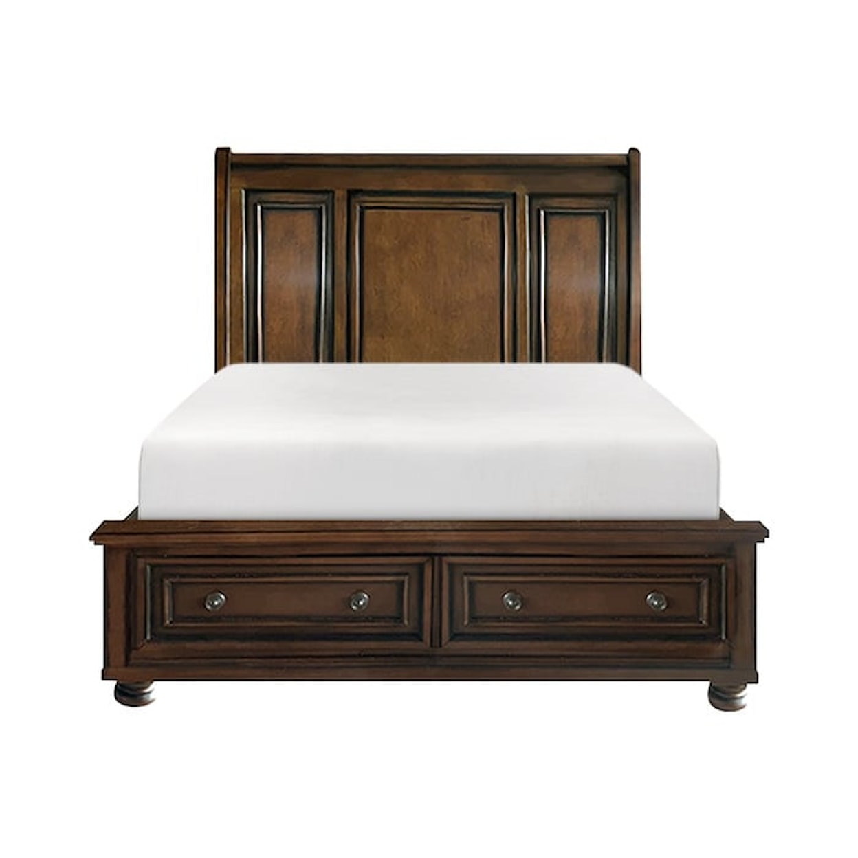 Homelegance Cumberland Full Sleigh Bed with Footboard Storage