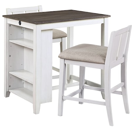 3-Piece Counter Height Dining Set