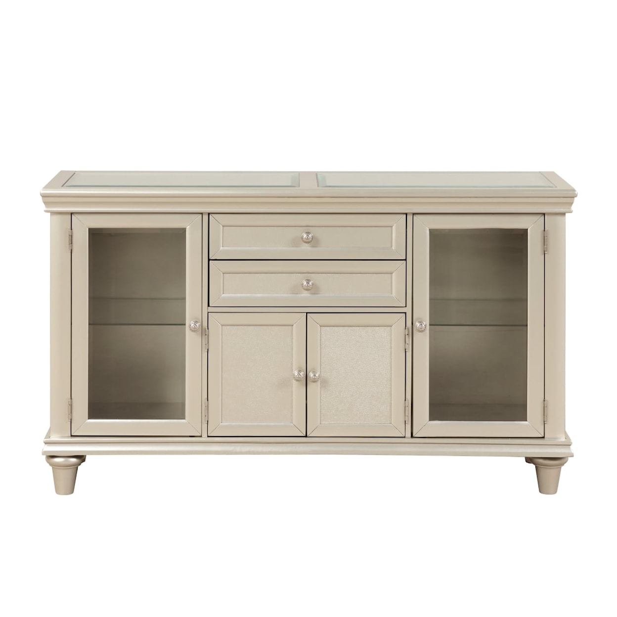 Homelegance Furniture Celandine Server, Glass Insert