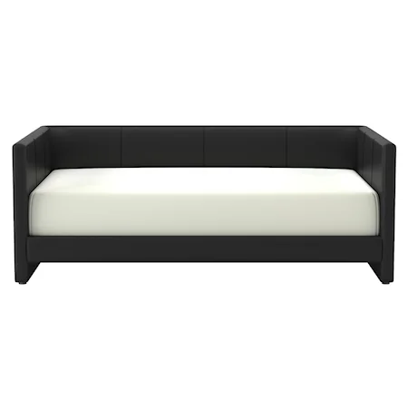 Contemporary Faux Leather Upholstered Daybed
