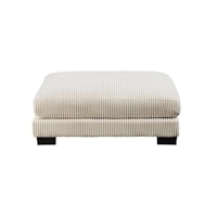 Casual Ottoman with Block Legs